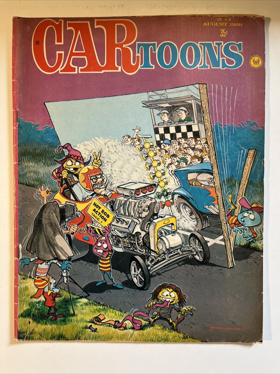 Vintage Hot Rod Cartoons Comics 48 August 1969 | eBay
