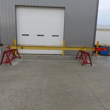 2000Lb (1 Ton) Capacity Wall-Mount Overbraced Tie-Rod Jib Crane 236" Swing