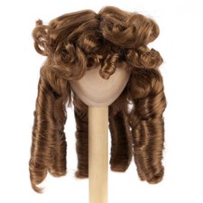 Synthetic Mohair Monique Ginger Brown Breanna 7"-8" Doll Wig