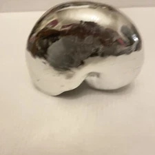 Nate Berkus Nautilus Silver Tone Shell Objet d'Art Figure Home Decor