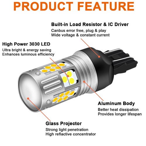 Switchback 36-SMD LED Bulbs Kit for Scion FRS 2013-2016 Front Turn Signal Lights - Picture 3 of 10