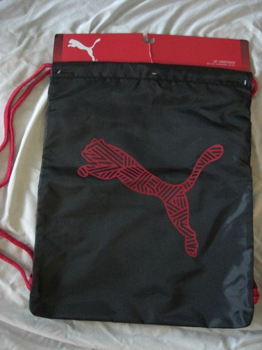 Puma Carrysack Backpack Bag W/ Drawstring OS Light Weight 18 x 14 Inches Choose - Picture 4 of 4