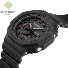 CASIO G-SHOCK GA-2100P-1AJR Analog Digital Watch Black Pink 42.9mm Unisex