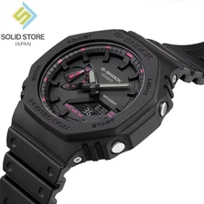 CASIO G-SHOCK GA-2100P-1AJR Analog Digital Watch Black Pink 42.9mm Unisex