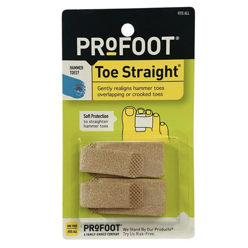 Profoot Toe Straight Hammer Toes Wrap Gentle Soft Protection One Size - 4 Packs - Picture 5 of 6