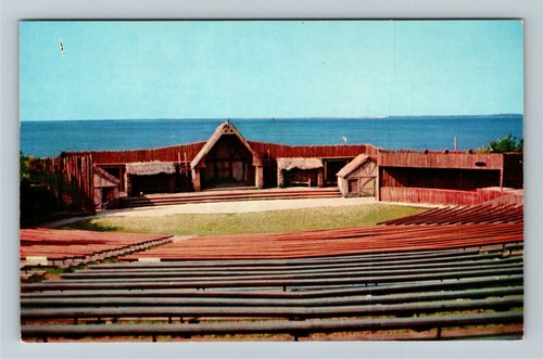 Port Raleigh NC-North Carolina, Theater außen, Vintage Postkarte