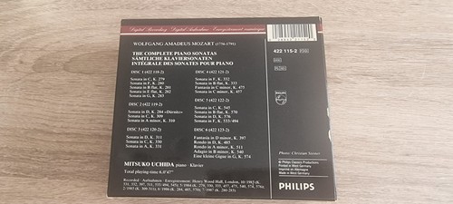 Mozart the complete piano sonatas MITSUKO UCHIDA Philips 6 Compact disc EX - Picture 2 of 4