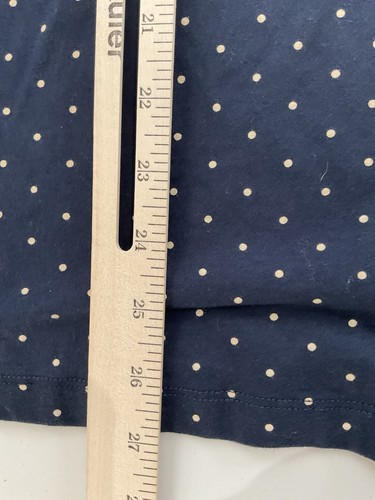 Chaps Mujer Talla Grande Manga 3/4 Azul Con Lunares Blancos Volantes En Cuello 2X FUNCIONA SM - Imagen 6 de 8