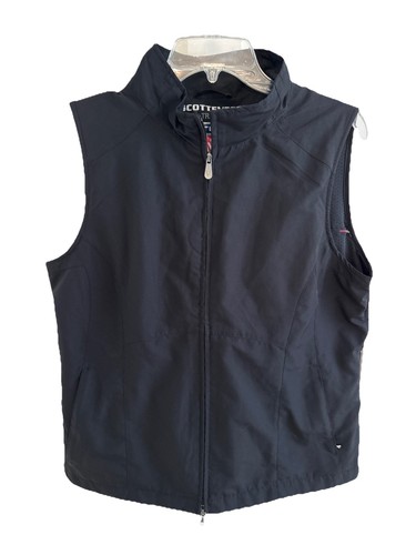 EUC ScottEVest RFID TEC Travel Vest Womens Black Full Zip Cargo  Sz L - Picture 2 of 14