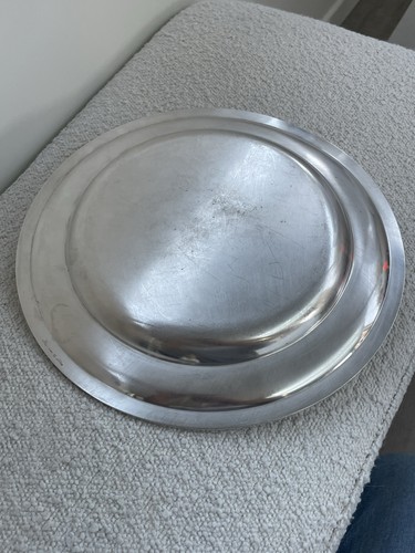 plat  rond Christofle en métal argenté modèle Perles - Imagen 4 de 5