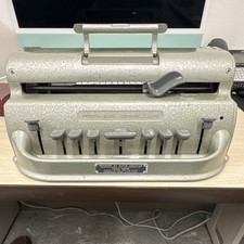 Howe Press Manual Portable Steel Vintage Brailler Typewriter thumbnail