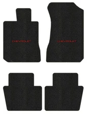 Lloyd Berber Front & Rear Mats for '65-69 Chevy Monza w/Chevy Red on Black