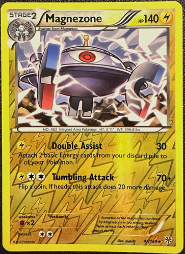 Pokémon TCG Magnezone Plasma Storm Reverse Holo Rare #47/135