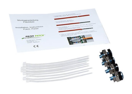 Panneau de brassage ProfiPatch panneau de distribution 12 ports Keystone Jack module 10" 1U noir - Photo 5/5