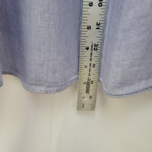 VTG Ralph Lauren Shirt Mens 2XL 18 Blue White Stripe Yarmouth Oxford Blue Pony - Foto 6 di 12