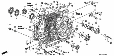 Genuine Honda Case Torque Converter 21110-RJF-305