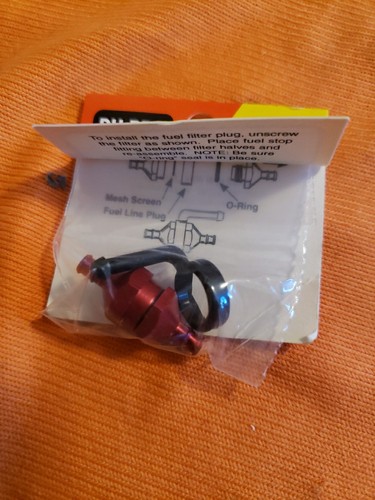 Du-Bro products - In-line Fuel Filter W/plug Red - Part No 834 - JT25 - Picture 4 of 6