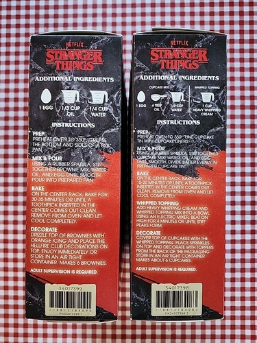 Stranger Things Cupcake Kits (2 Boxes) Expired Collectible - Picture 7 of 7