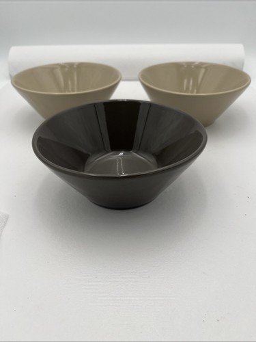 PAMPERED CHEF Set of 3 Bowls Cereal Salad All Purpose 6.5” Wide Used Good. - Picture 2 of 8