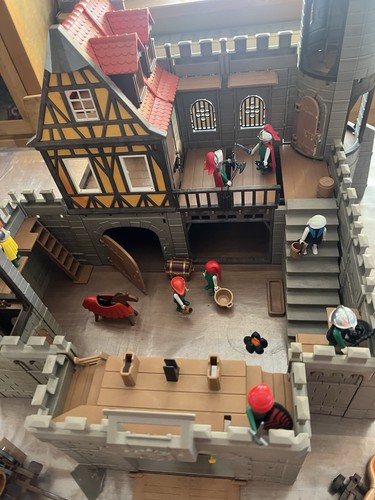 Playmobil 3666 große Ritterburg viel Zubehör Rittern Figuren Wagen Kanone (3) - Bild 9 von 13