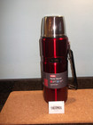 Thermos flask red 1.2 litre keeps hot 24 hours cold 24 hours x