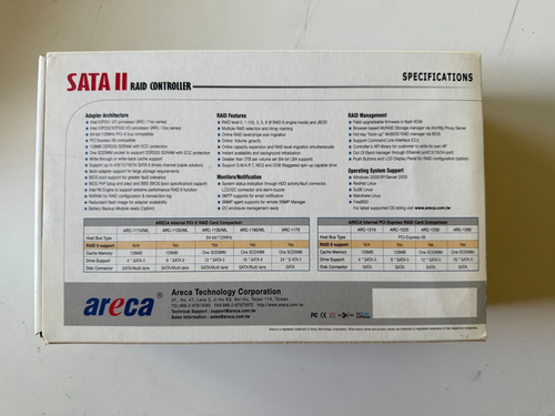 Areca ARC-1120 8-Port PCI-X SATA RAID Controller Card - Picture 3 of 3
