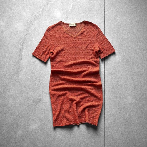 Missoni Sport Silk Cotton pencil dress size M/L coral peach - Picture 4 of 9