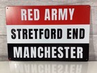Manchester United Football Club: Red Army Stretford End Metal Sign: Man Cave