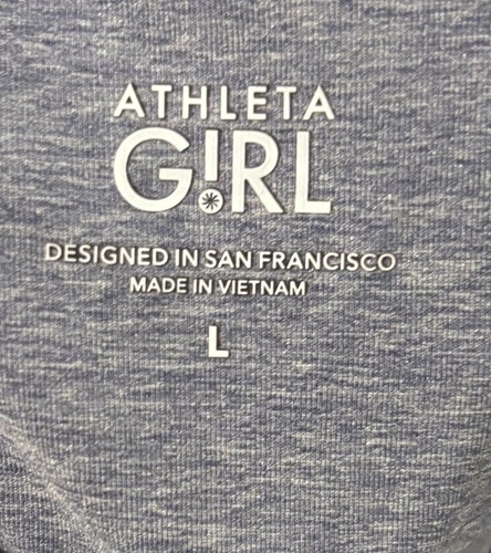 Athleta Girl Activewear Tee Shirt Lt Lavender Short Sleeve Girl’s Sz Large - Picture 5 of 6