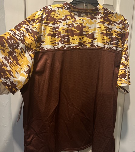Men’s Gameday Greats Brown WYOMING Football Jersey Sz L New PROSPHERE - Picture 9 of 17
