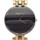 Christian Dior Bagheera 46.154-2 Quartz Black Dial Gold Plated Women's Watch