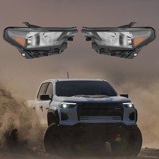 Headlight For 2023-2025 Chevrolet Colorado Halogen Headlamps With Bulbs Pair Set