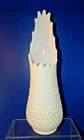 Vintage Fenton Hobnail White Milk Glass Stretch Swung Vase 15" Tall (16) fingers
