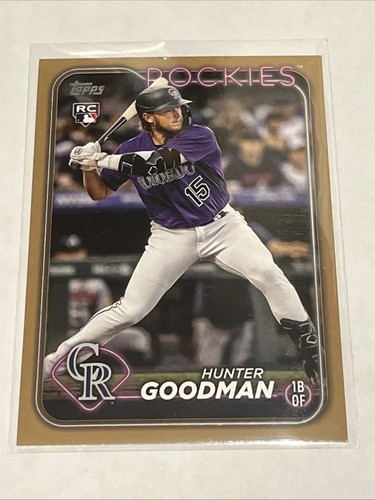2024 Topps Series 2 Gold /2024 Hunter Goodman #432 Rookie RC - Picture 1 of 2