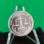 1985 World Trade Unit 1 oz .999 Fine Silver Round Vintage Eagle Scales Bullion