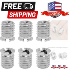 Threaded Screw Adapter 6PCS 1/4"-20 Female to 3/8"-16 Male Easy Mount Convert...