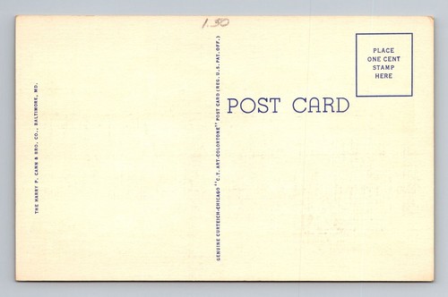 Laurel DE-Delaware, Oficina de Correos de EE. UU., Antigua Postal de Recuerdo Vintage - Imagen 2 de 2