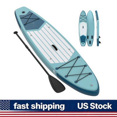 #ad Non Slip Deck 11ft Inflatable Paddle Board Light Bag High Pressure Pump Adults $105.80
