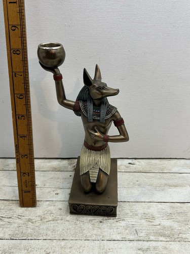 Veronese Summit Collection Ägyptische Gottheit Anubis signierte Figur 2000 kostenloser Versand