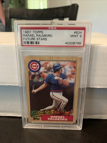 1987 Topps - Future Stars Rafael Palmeiro #634 (RC) PSA 9 Mint