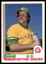 1982 O-Pee-Chee Wayne Gross Oakland Athletics #303