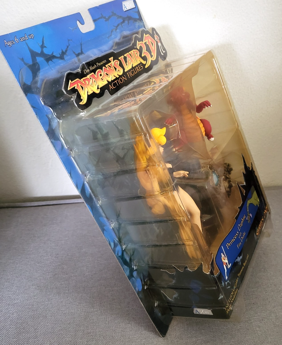 Princess Daphne with Fire Drake Dragons Lair 3D Action Figures