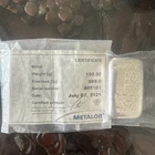 Metalor Silver Bullion Bar 100g .999 Purity Certified