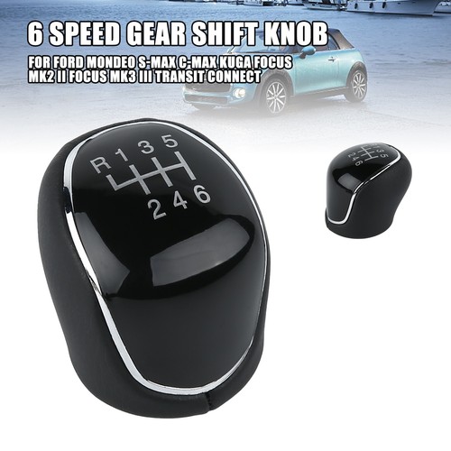 6-Speed Manual Gearstick Shift Lever Gear Knob For Ford Focus Kuga Mondeo MK4 - Picture 2 of 11