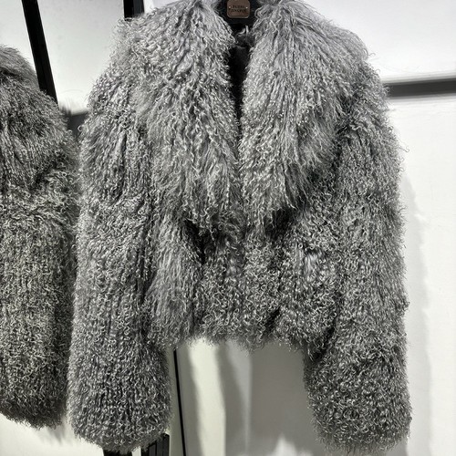 Cappotto donna vera pelliccia di agnello mongolo riccio grande collo pelliccia invernale giacca pelliccia corta - Foto 10 di 27