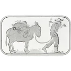 1 oz SilverTowne Retro Prospector Silver Bar