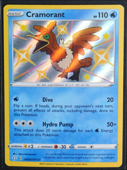Cramorant Holo Shiny Holo Rare #SV030/SV122 Shining Fates: Shiny Vault NM