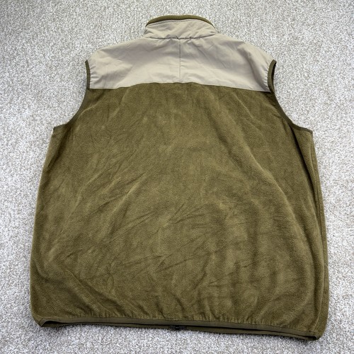 Merrell Fleece Full Zip Jacket Vest Mens Size XXL Olive Green - Picture 6 of 11