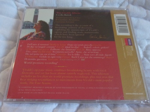 CECILIA BARTOLI THE VIVALDI ALBUM CD NEW IL GIARDINO ARMONICA 1999 DECCA OPERA - Picture 2 of 9