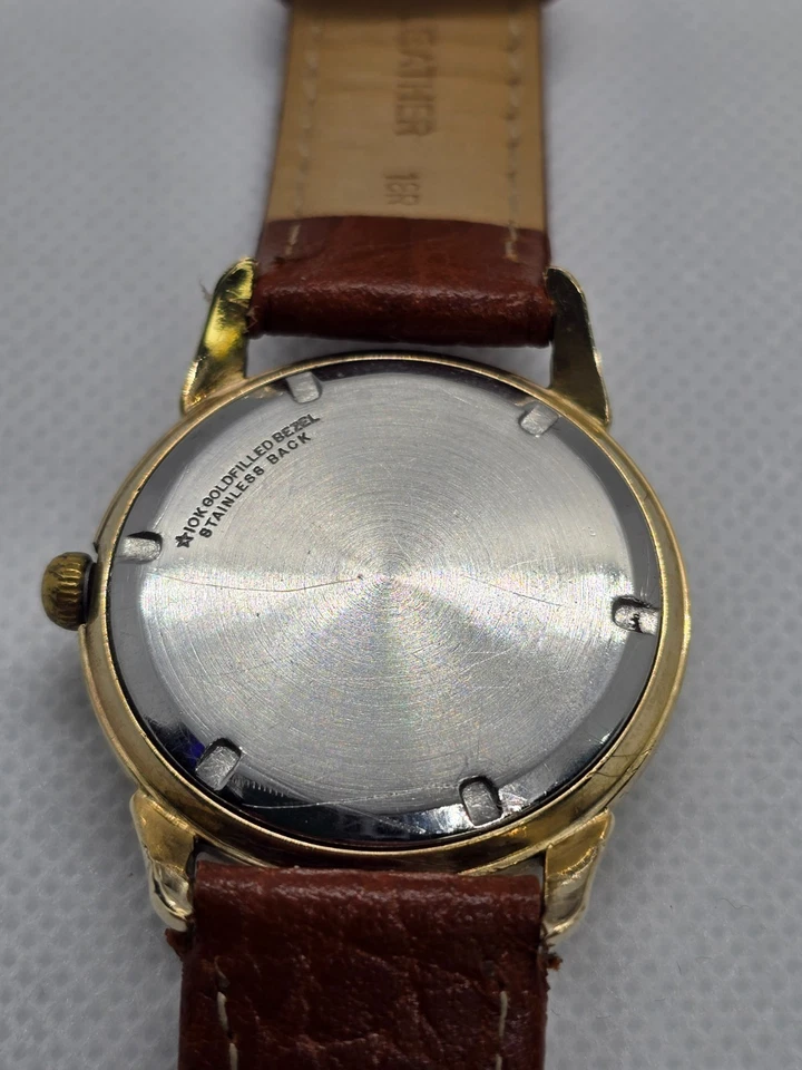 Vintage Wittnauer men's manual wind watch 10ESB 10K G.F 1950s - Image 3 of 4